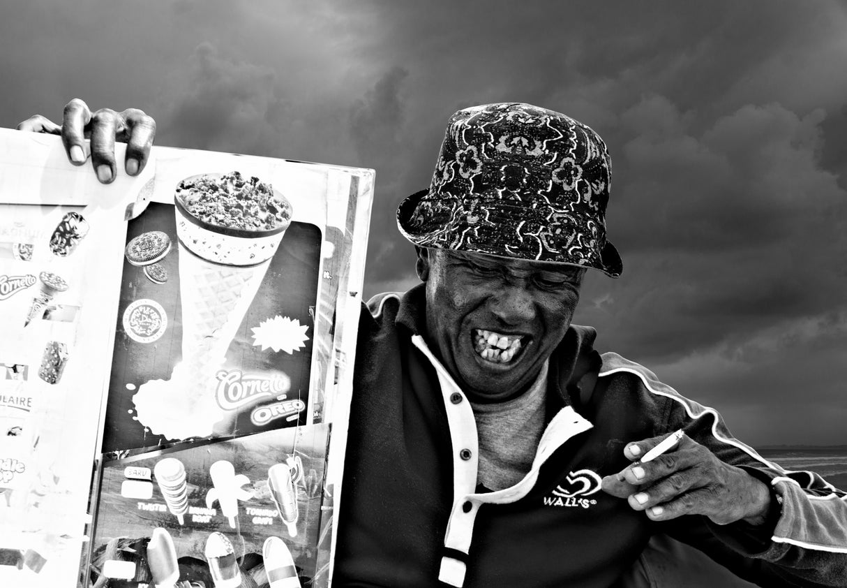 Bali ice cream seller Poster och Canvastavla