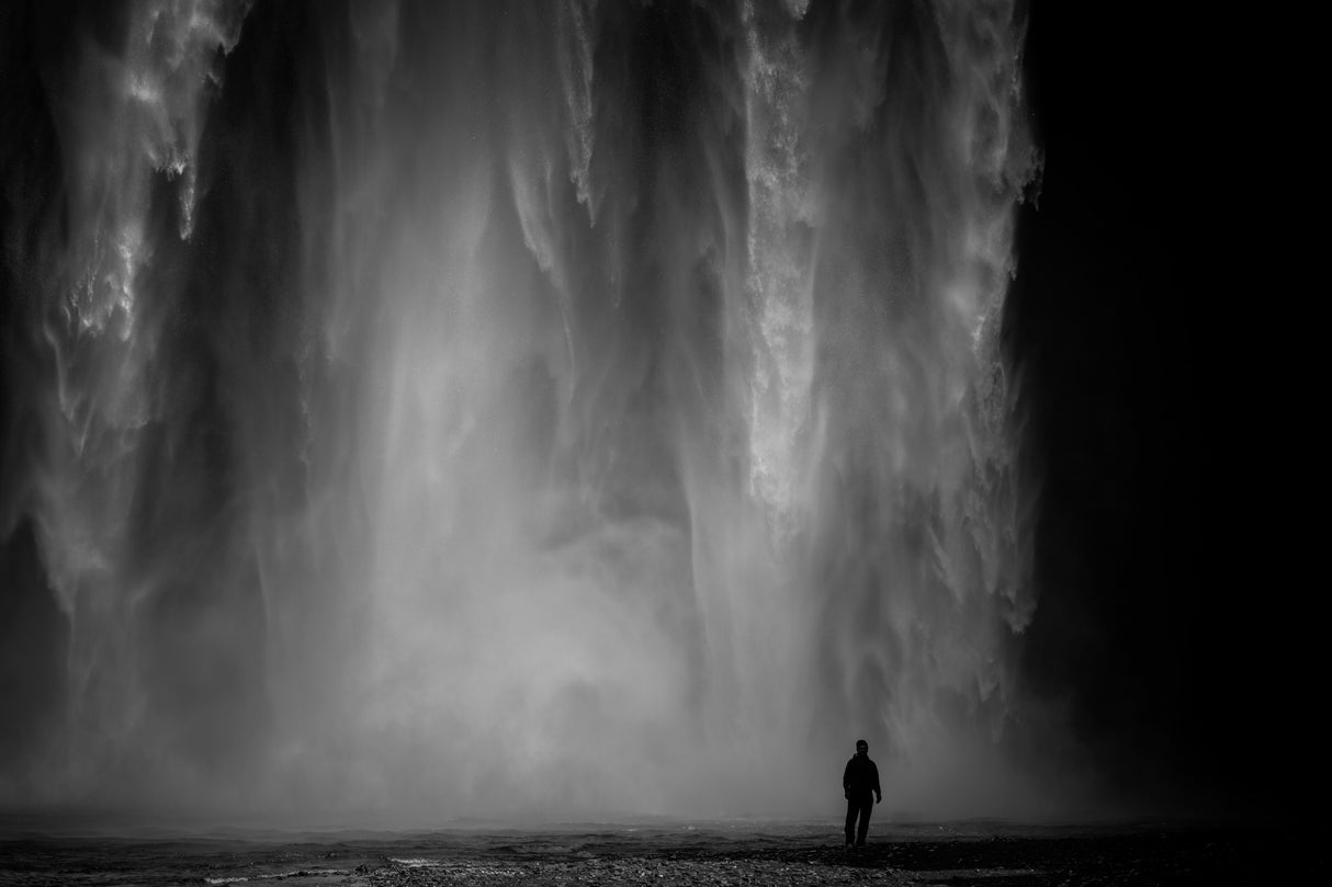 Skógafoss Waterfall Poster och Canvastavla