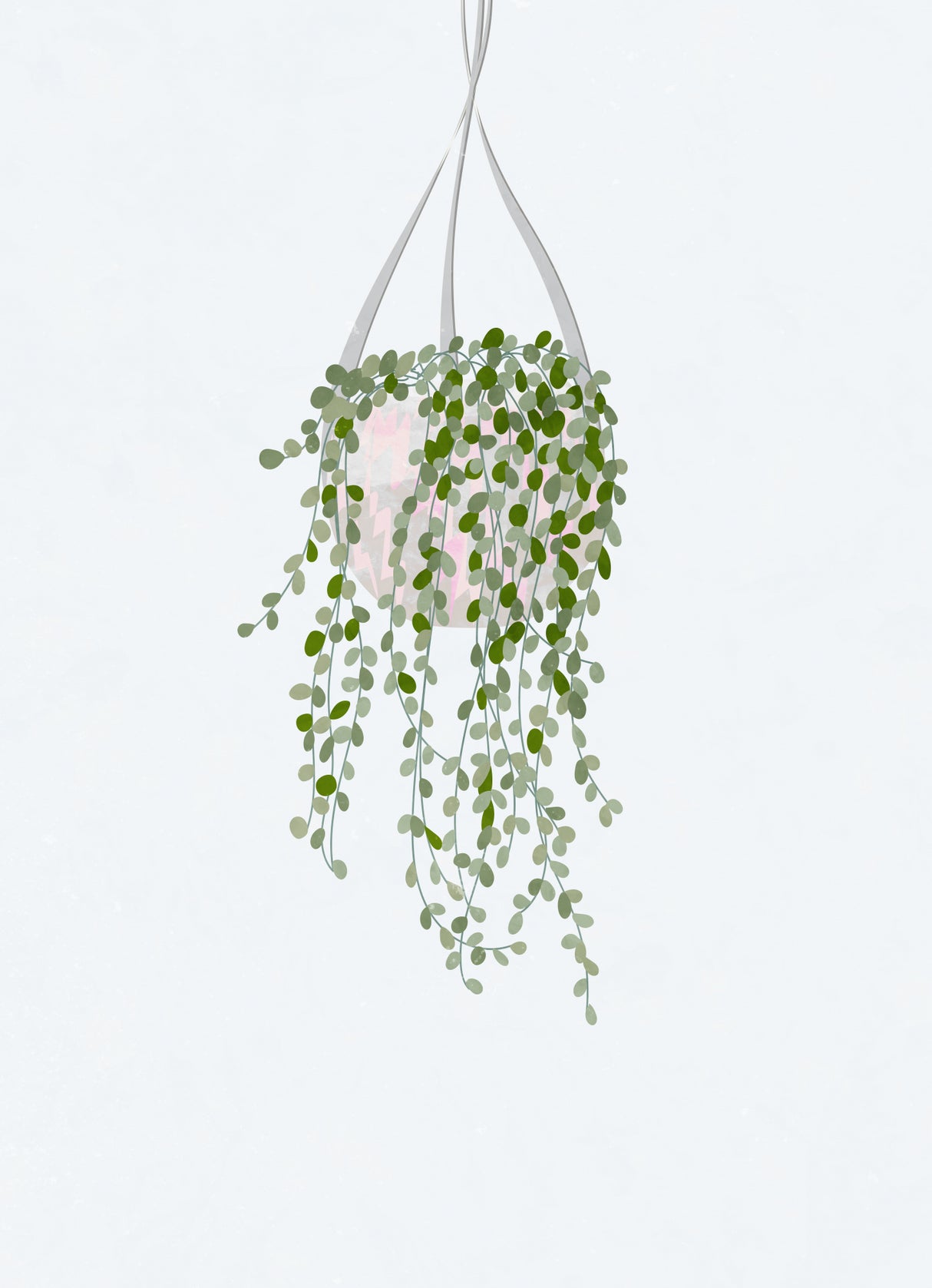 Scandi Japandi String of Pearls Poster och Canvastavla