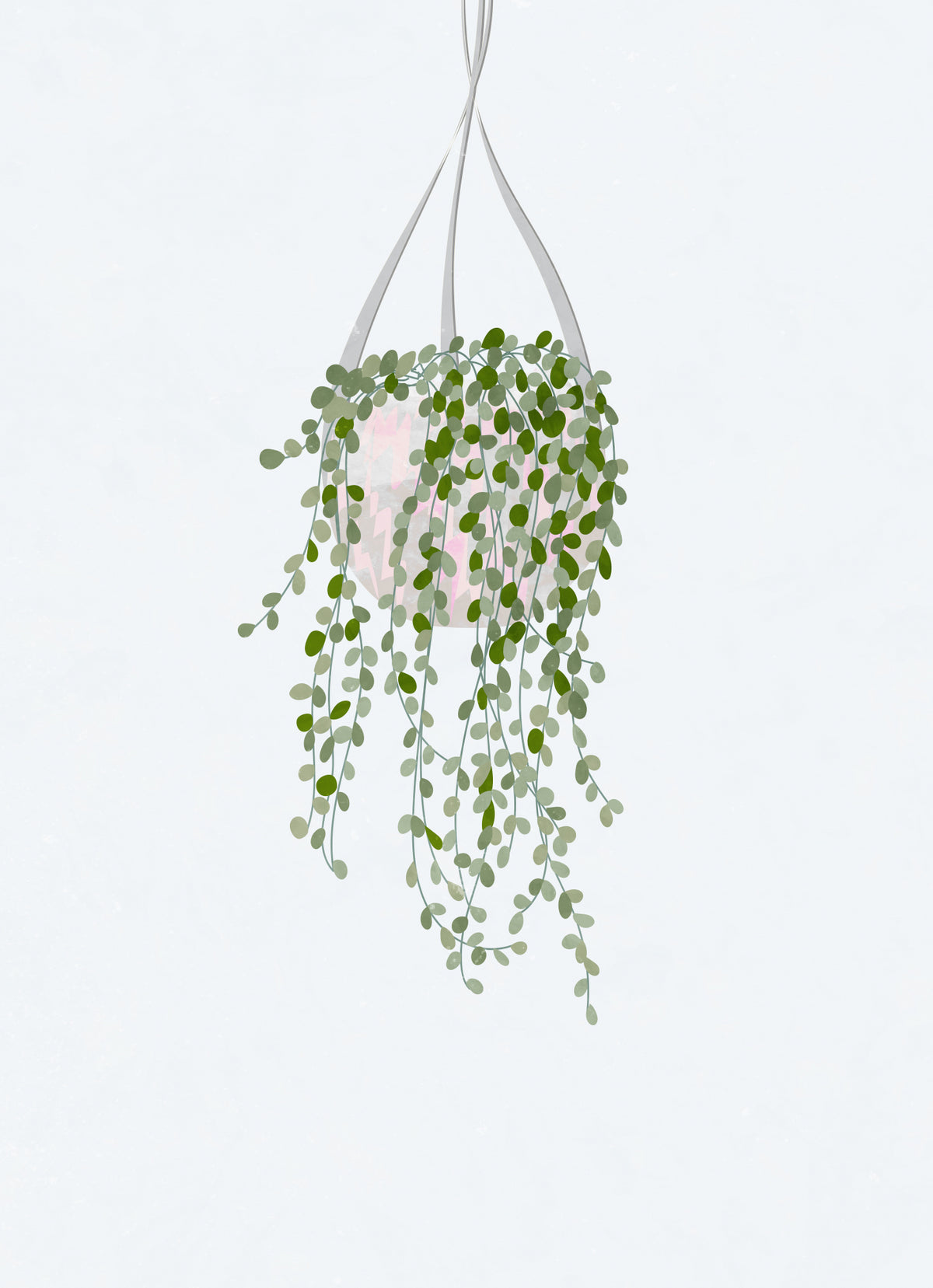 Scandi Japandi String of Pearls Poster och Canvastavla