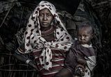 Samburu tribe woman and her child-Kenya Poster och Canvastavla