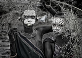 Two surmi girls - Ethiopia Poster och Canvastavla