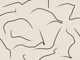 Tranquil Swirling Lines Art Poster och Canvastavla