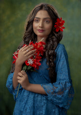 FLOWERY LADY Poster och Canvastavla