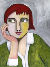 Thinking Lady Poster och Canvastavla