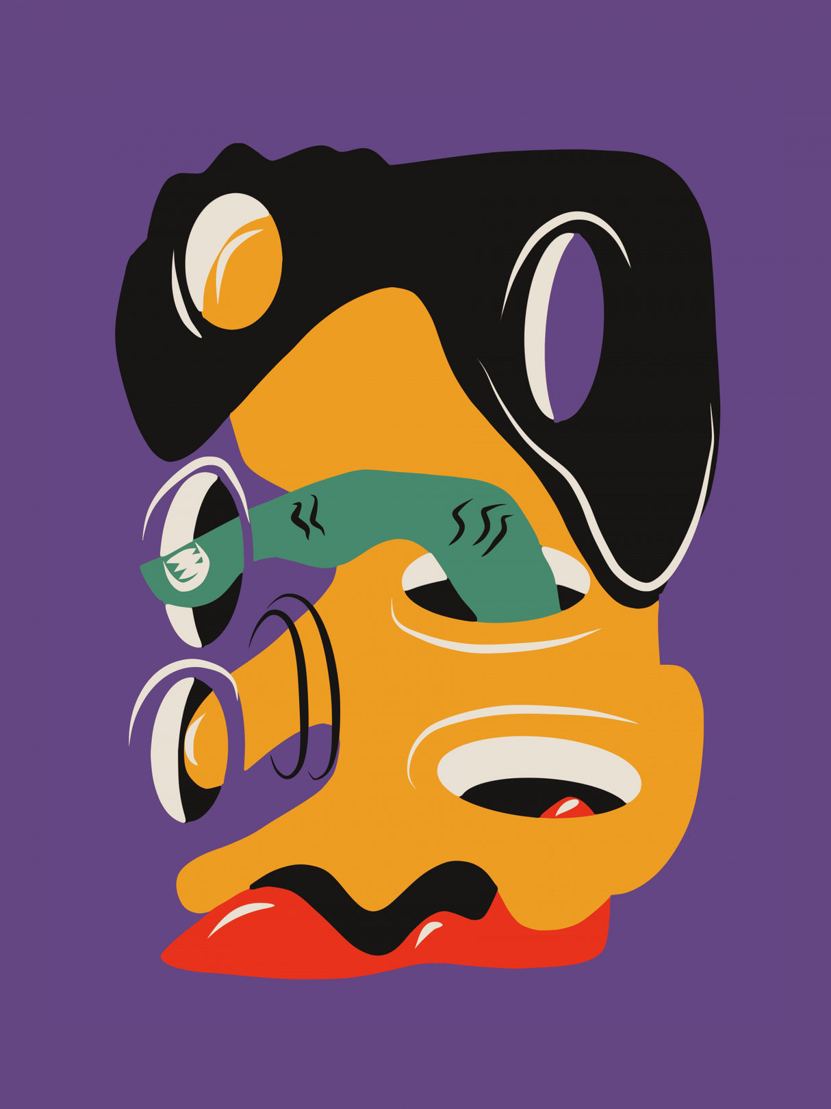 Surreal Liquid With Zombie Finger Poster och Canvastavla