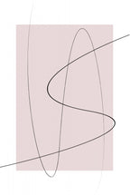 Blush Abstract Poster och Canvastavla