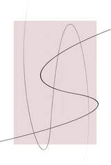 Blush Abstract Poster och Canvastavla