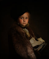 Portrait of a girl with skates Poster och Canvastavla