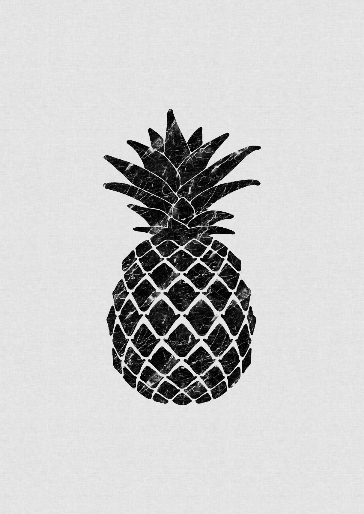 Marble Pineapple Poster och Canvastavla