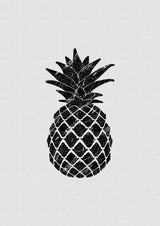 Marble Pineapple Poster och Canvastavla