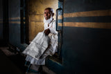 Old Man in Dhada Train Poster och Canvastavla
