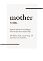 Mother noun poster