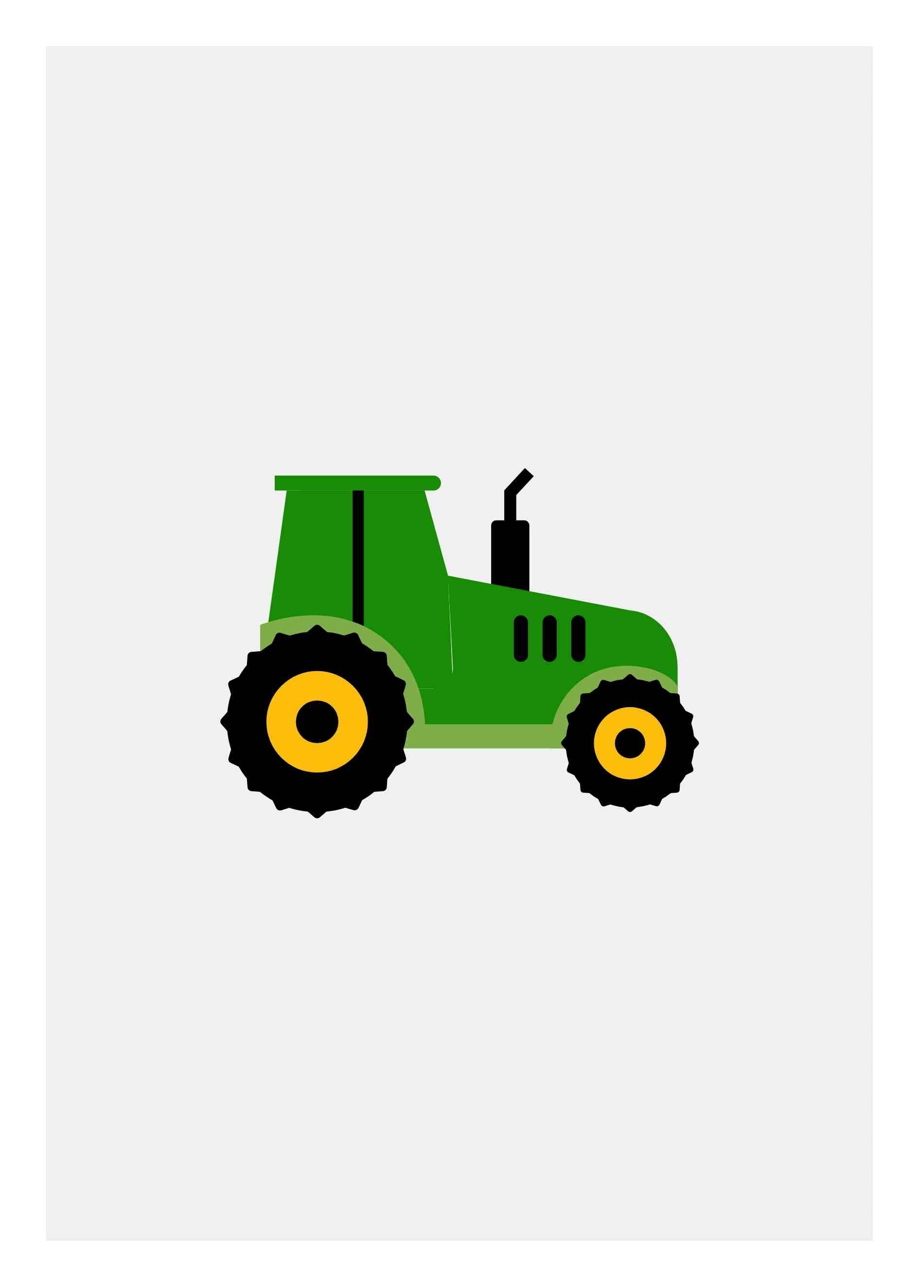 Traktor barnposter 6 Barnbarnposter fordon