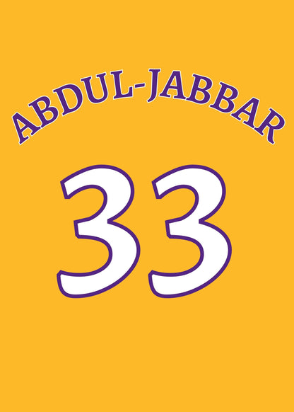 Abdul-Jabbar lakers poster
