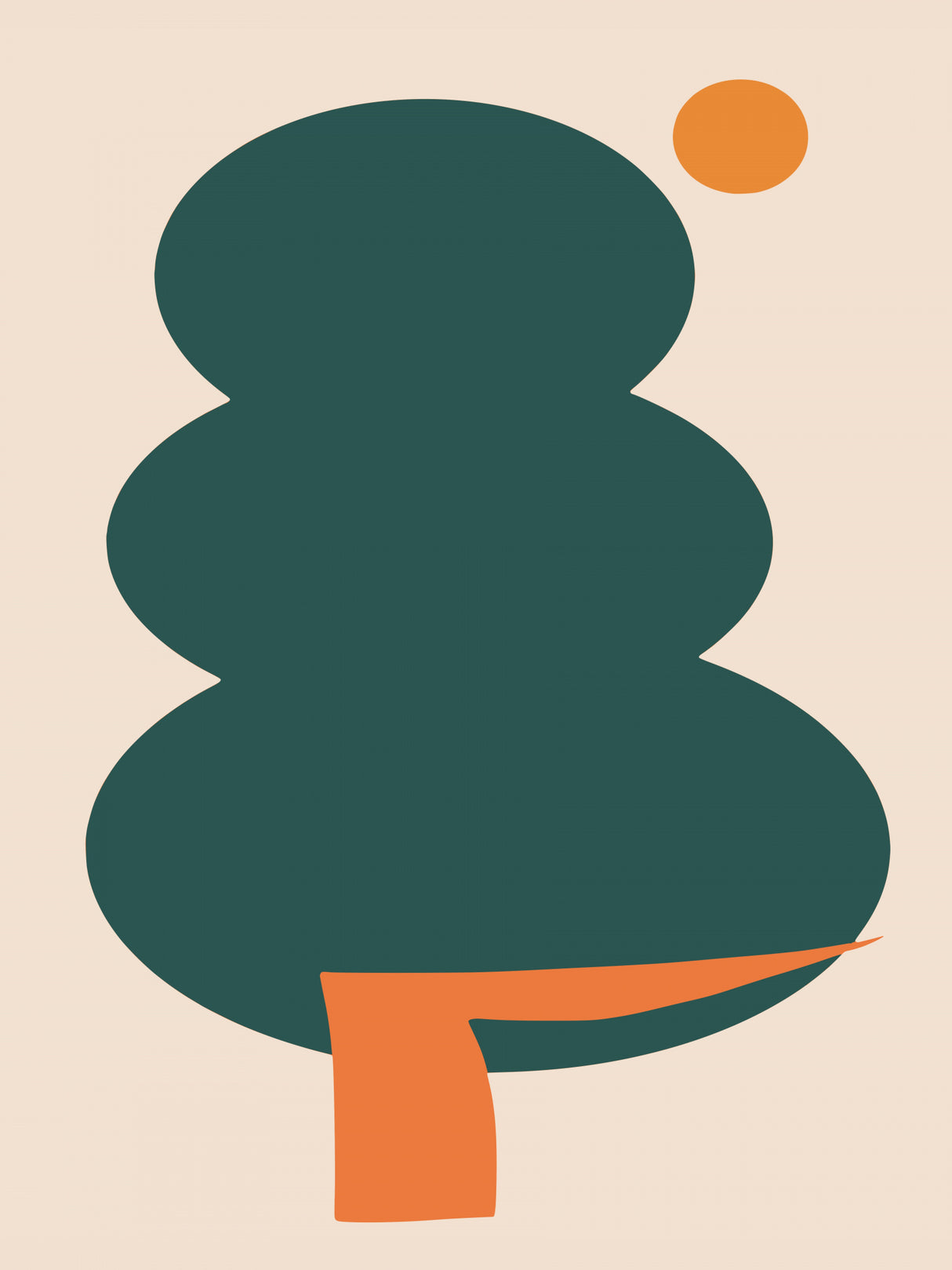 Minimal Tree Poster och Canvastavla