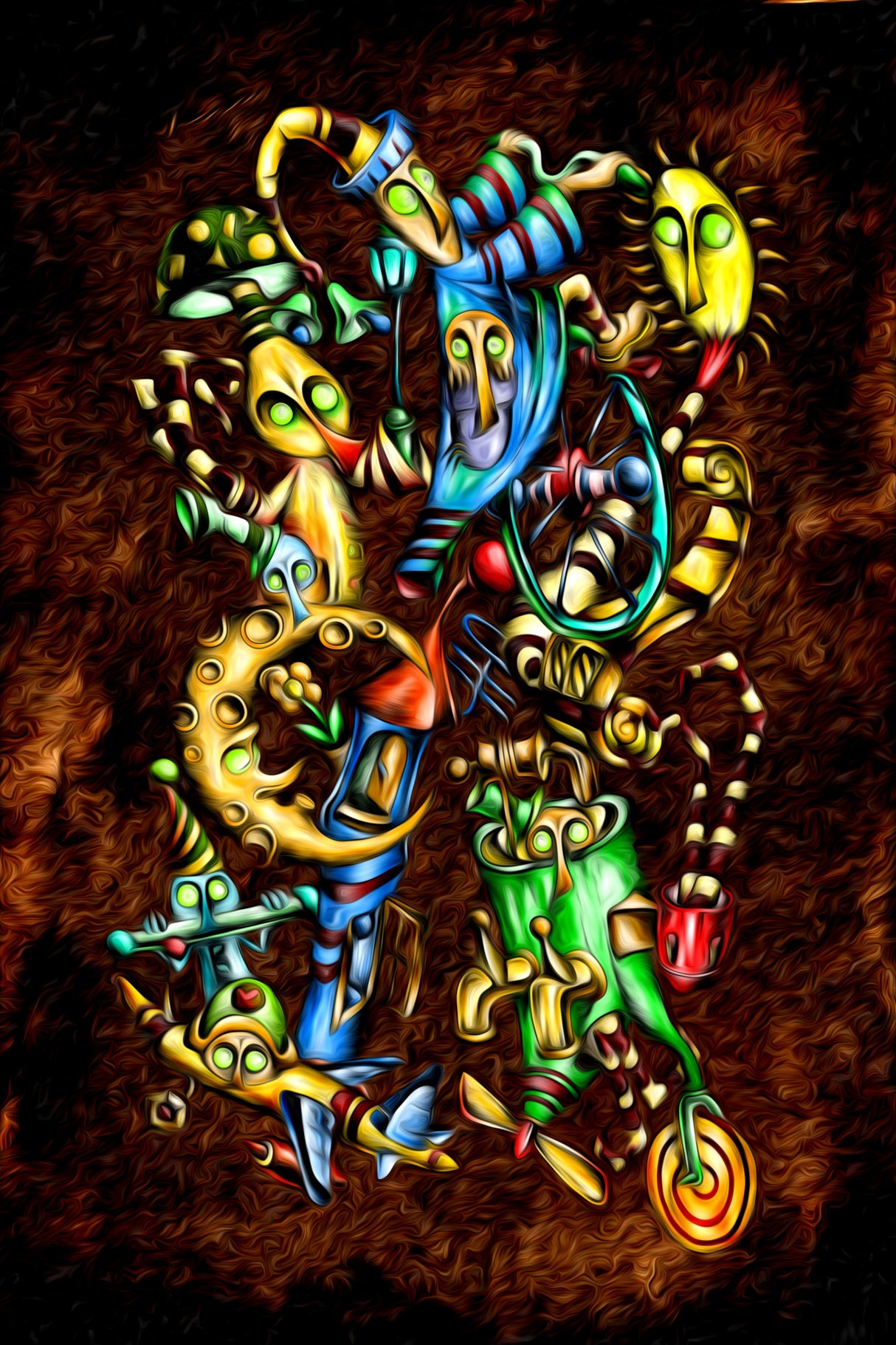 Sleepless Nights No. 7 - surreal Poster och Canvastavla