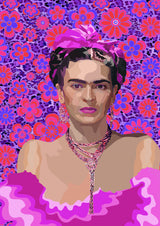 Frida in Purple Poster och Canvastavla