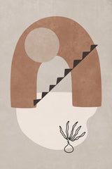 Terracotta Arch Color and Shapes Poster och Canvastavla