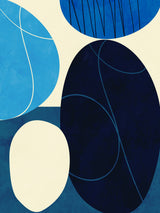 Shapes Play3 3blue Poster och Canvastavla