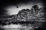 the boats of Varanasi Poster och Canvastavla