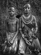 Two karo tribe girls (Omo Valley-Ethiopia) Poster och Canvastavla