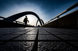 Lines and curves on the bridge Poster och Canvastavla