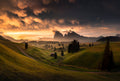 Alpe di Siusi Poster och Canvastavla
