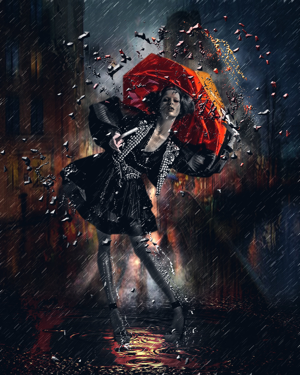 Rain Poster och Canvastavla