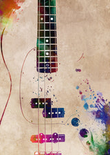 Guitar music art 10 Poster och Canvastavla