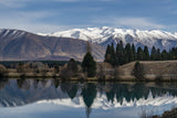 Reflections at Lake Ruataniwha Poster och Canvastavla