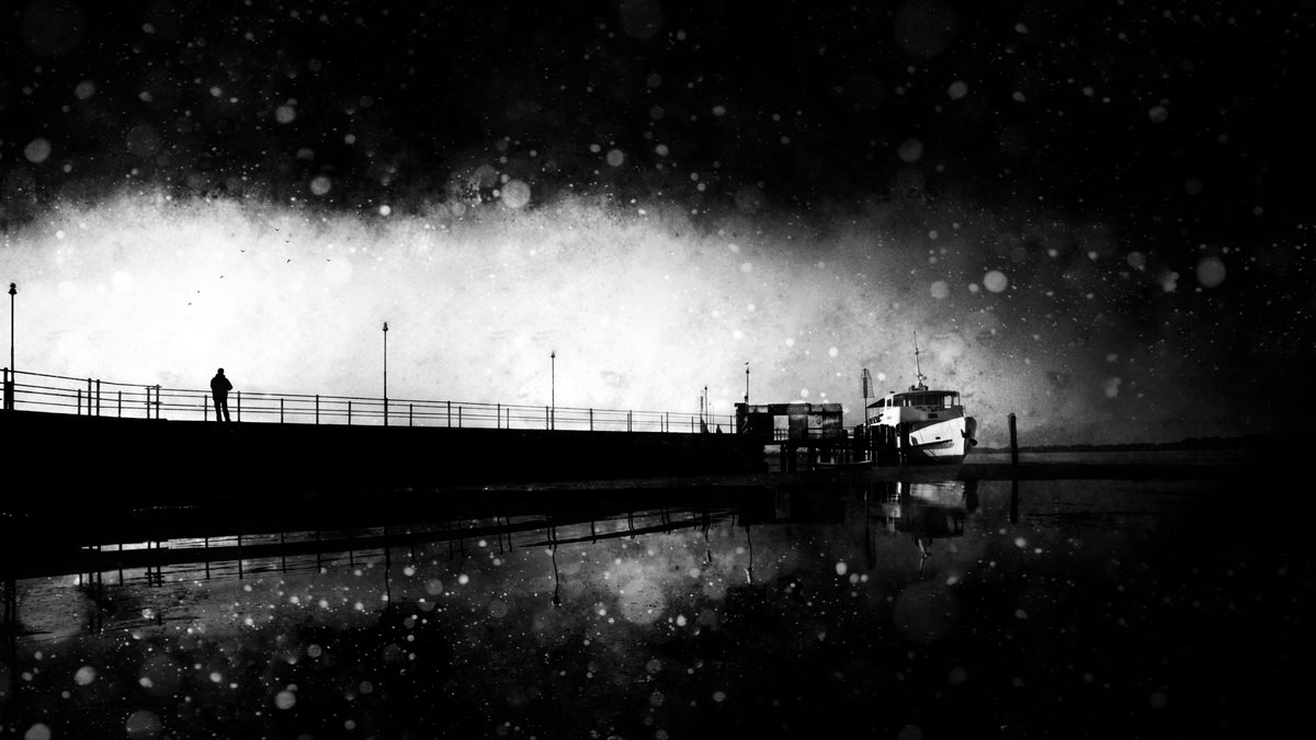 Mosquitos on the pier Poster och Canvastavla