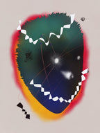 Smile Galaxy Portrait Poster och Canvastavla