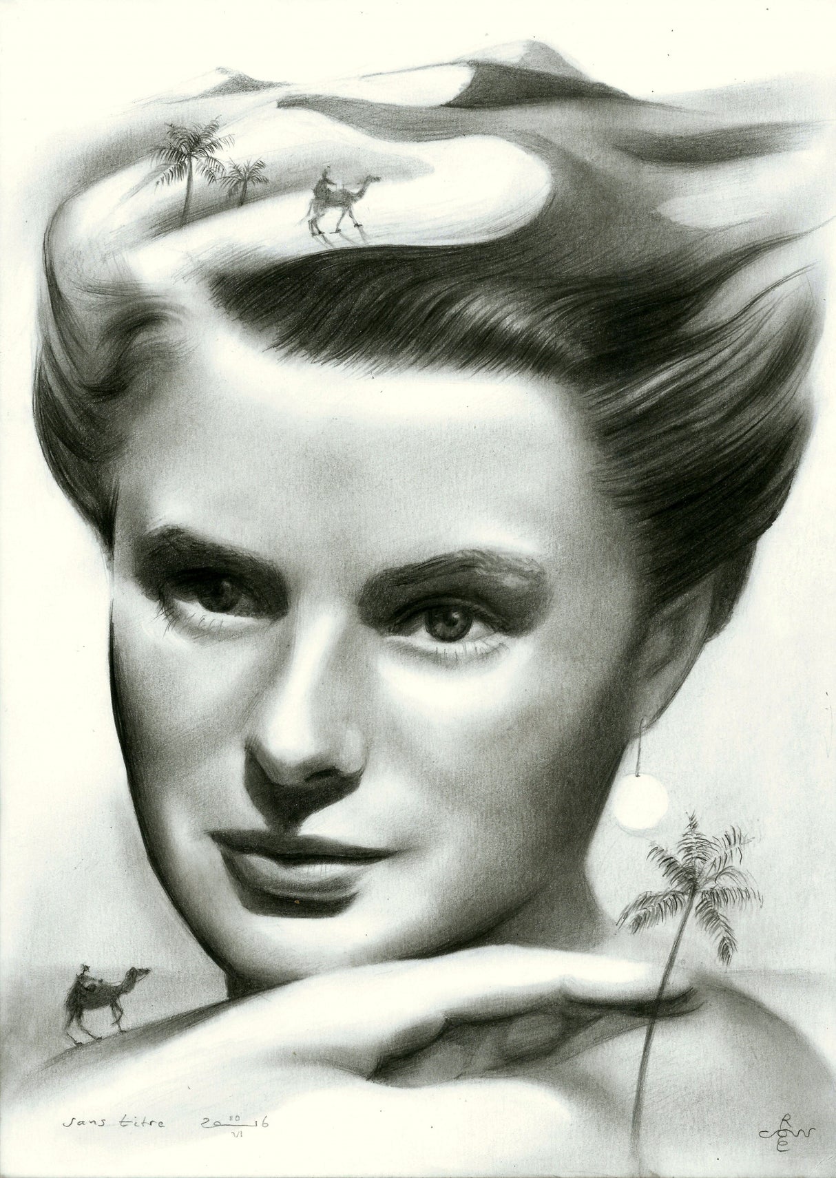 Ingrid Bergman Poster och Canvastavla