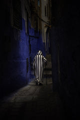 In the alleys of the city chaouen in Morocco Poster och Canvastavla