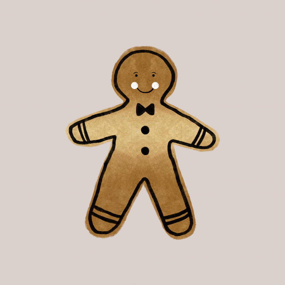 Xmas Gingerbread Man Poster och Canvastavla