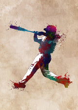 Baseball Sport Art 2 Poster och Canvastavla