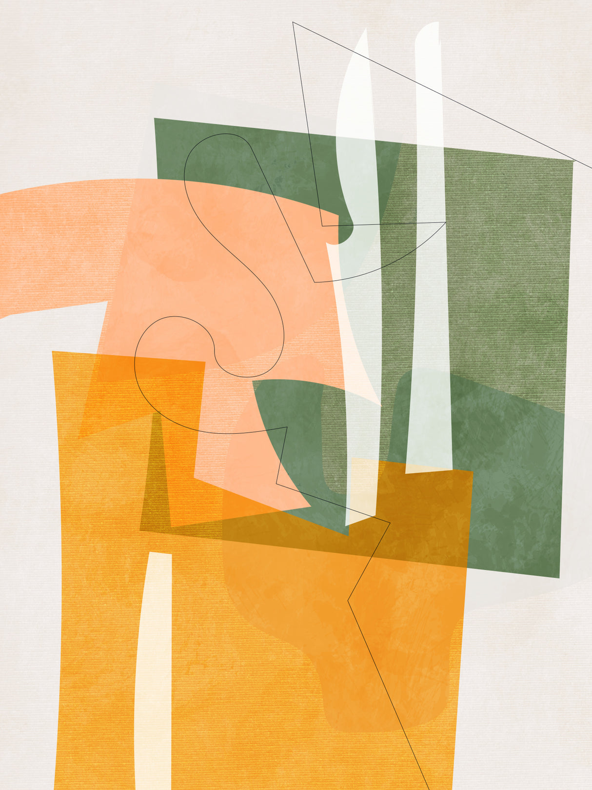 Nature Friendly Terracotta 8 Aquarell Kopie Poster och Canvastavla