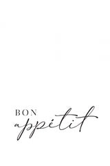 Bon appétit Poster och Canvastavla