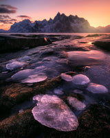 Arctic Sunset Poster och Canvastavla