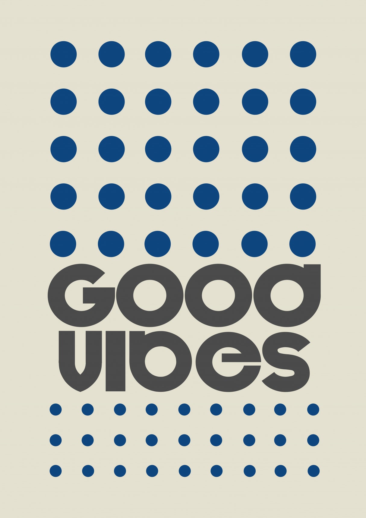 Good Vibes Blue Poster och Canvastavla