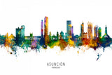 Asunción Paraguay Skyline Poster och Canvastavla