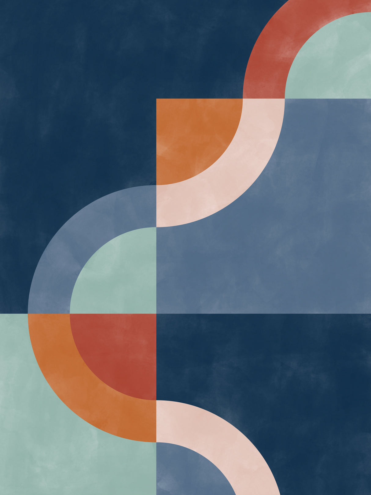 3x4 Aspectratiobluerust32 Poster och Canvastavla