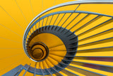 Yellow swirl Poster och Canvastavla