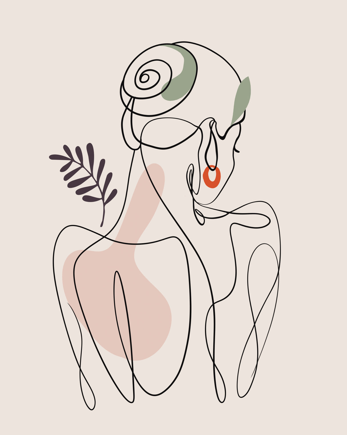Bodyscape Poster och Canvastavla