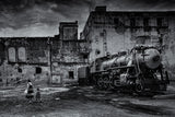 Train Poster och Canvastavla