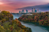 Niagra River Morning Glow Poster och Canvastavla