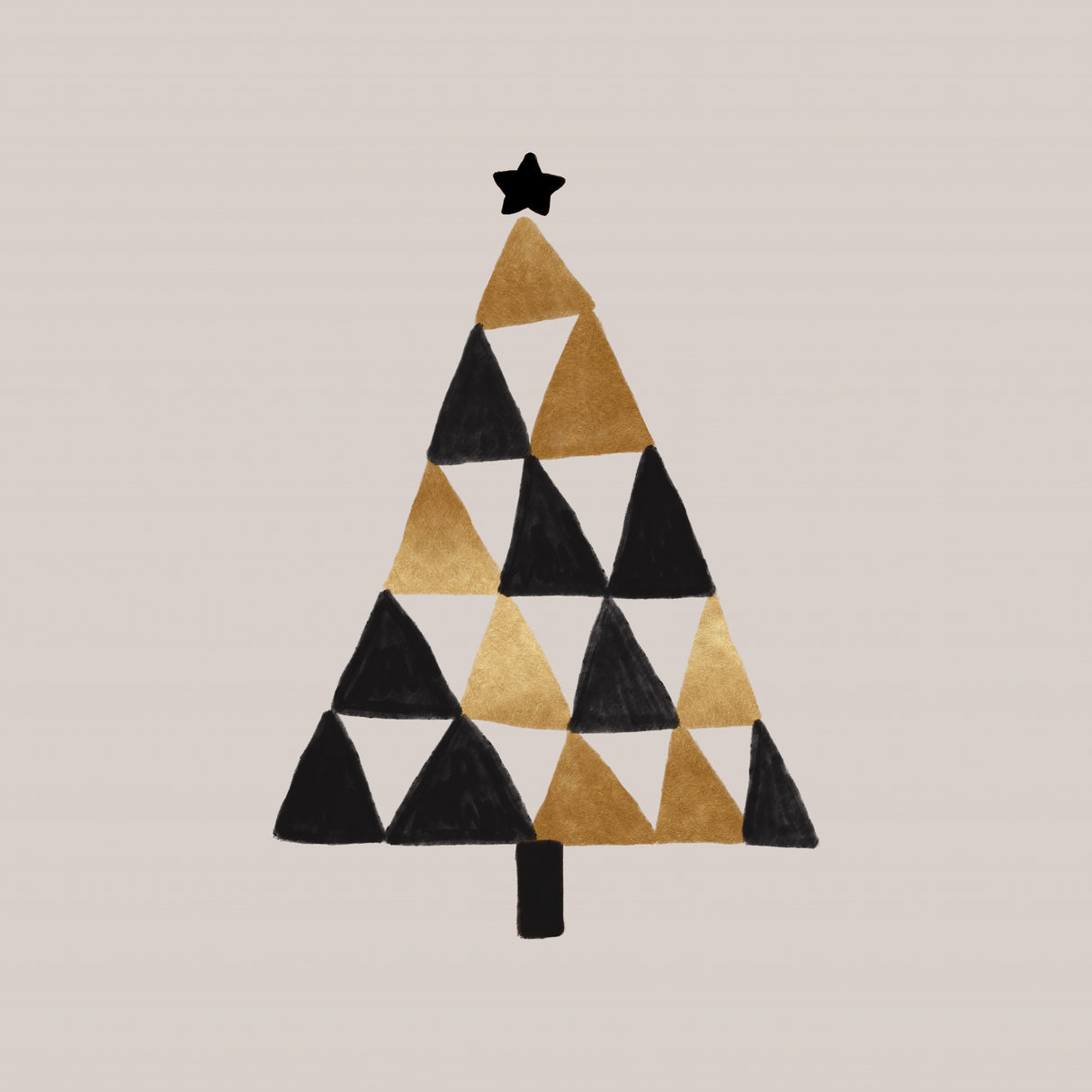 Xmas Geometric Poster och Canvastavla