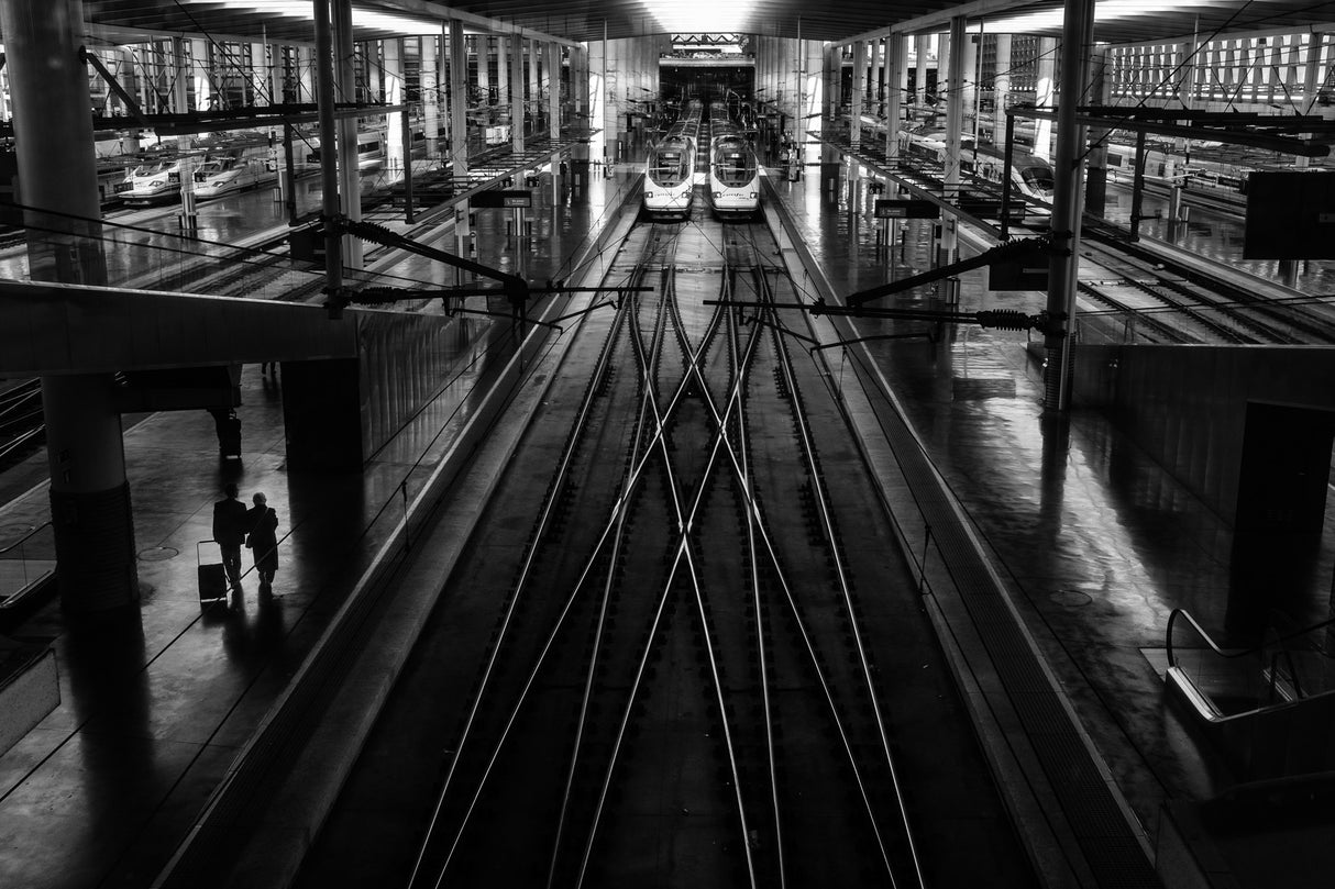 Train Station Poster och Canvastavla