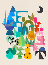 Rainbow City Poster och Canvastavla